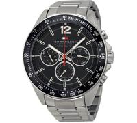 Tommy Hilfiger Montre Analogique Multifunction à Quartz pour Homme avec Bracelet en Acier Inoxydable argenté - 1791104