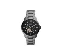 Fossil Montre pour homme Townsman, mouvement automatique, boîtier en acier inoxydable fumé de 44 mm avec bracelet en acier inoxydable, ME3172