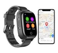 Montre Traceur Gps 4g Pour Senior Enfant Localisation Température Cardio Pression Noir Yonis