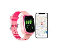 Montre Traceur Gps 4g Pour Senior Enfant Localisation Température Cardio Pression Rose Yonis
