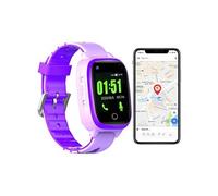 Montre Traceur Gps 4g Pour Senior Enfant Localisation Température Cardio Pression Violet Yonis