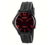 Montre - U-BOAT - DARKMOON 44mm - Verre minéral - Bracelet en acier - Couleur rouge