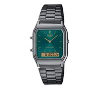 Montre Unisex CASIO AQ-230EGG-3AEF Acier Noir Vert Chrono Alarm Vintage