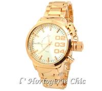 MONTRE UNISEXE FEMME & HOMME CUIVRE ROSE GOLD PINK FINE DOUBLE DOWN IDÉE CADEAU