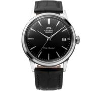 Montre unisexe mécanique Orient Bambino cadran noir cuir noir RA-AC0M02B30B