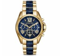 Montre unisexe Michael Kors Bradshaw MK6268 - Chronographe bi-ton, cadran bleu, bracelet bleu, étanche 50 m