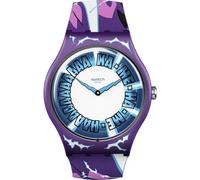 Montre unisexe Swatch Dragon Ball Z Gohan cadran bleu bracelet en silicone SU...