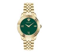 Montre Versace Greca Signature Femme Or Acier Cadran Vert 38mm VEVC00619