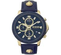 Montre - Versus - VSPHJ0220 - Multifonctionnelle - Acier inoxydable - Cuir bleu
