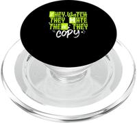 Montre Verte, Haine, Copie Graphique Verte PopSockets PopGrip pour MagSafe