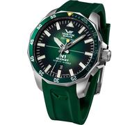 Vostok Europe Montre pour Homme avec Bracelet en Cuir N1 Rocket Automatique 20 ATM SII NH35A Date, 225a710 - Vert/Vert, Bracelet
