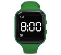 Montre vibrante étanche avec réveil - Montre silencieuse - Avec minuterie et 15 alarmes quotidiennes - Carré vert foncé - Étanche