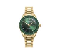 Montre Viceroy Femme Dorée Cadran Vert Lunette En Céramique 401246-67