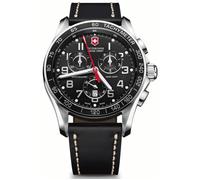 Montre - VICTORINOX - V241444 - Chronographe - Cuir noir - Étanche 100 m