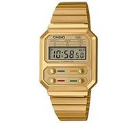Casio Montre Quartz Unisexe A100WEG-9AEF 40,7 mm – Cadran digital – Bracelet acier doré