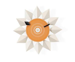 Montre Vitra Diamond Markers Clock Blanc