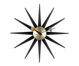 Montre Vitra Sunburst Clock Noir/ Laiton