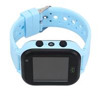 Montre Vocale Intelligente, Montre Intelligente Téléphone IP67 étanche Montre Intelligente Sportive pour Les Enfants de 3 à 12 Ans, Double Appel Position GPS Réveil Lampe de Poche (Bleu)