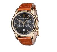 Montre - Vuillemin Regnier - MXD 20 CHICAGO - Bracelet cuir marron - Diamètre 4 cm - Style chic