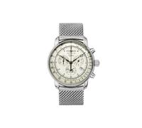 Montre Zeppelin 100 Years Zeppelin Ed. 1, Beige, 42 mm, Jour, Maille, 8680M-3