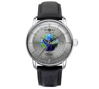 Montre - ZEPPELIN - 8468-1 - Cuir Noir - Étanchéité 5 Atm - Boîtier Acier Inoxydable