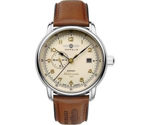 Montre - ZEPPELIN - LZ121 Mediterranèe - Mécanique - Boîtier Acier inoxydable - Cadran Beige