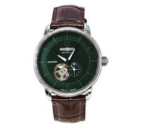Montre Zeppelin Z81664 Cadran Vert Automatique Sangle Cuir Pour Des Hommes