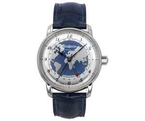 Montre Zeppelin Z85963 Cadran Bleu Automatique Sangle Cuir Pour Des Hommes