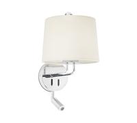 MONTREAL Applique Murale Orientable Chrome/ Beige