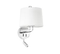 MONTREAL Applique Murale Orientable Chrome/ Blanc