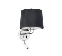 MONTREAL Applique Murale Orientable Chrome/ Noir