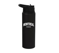 Montréal Canada - Souvenir de vacances de style universitaire Stainless Steel Insulated Water Bottle