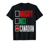 Montréal Christmas Canada Flag Canadian Christmas Tree Love T-Shirt