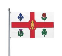 Montréal Drapeau Drapeau Jardin Double Face Bannière Imperméable Pour Pelouse Balcon Vacances 3X5 Ft
