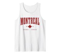 Montréal Est. 1642 Québec Canada Feuille d'érable Patriotic Débardeur