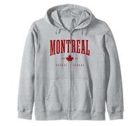 Montréal Est. 1642 Québec Canada Feuille d'érable Patriotic Sweat à Capuche