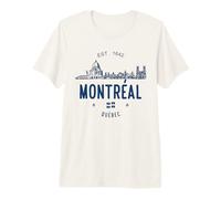 Montréal Illustration des Monuments architecturaux Québec T-Shirt Haut de Gamme