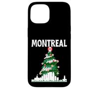 Montréal, Ligne d'horizon du Canada, Drapeau Canadien, Arbre de Noël, Amour Coque pour iPhone 15