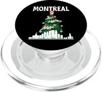 Montréal, Ligne d'horizon du Canada, Drapeau Canadien, Arbre de Noël, Amour PopSockets PopGrip pour MagSafe