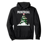 Montréal, Ligne d'horizon du Canada, Drapeau Canadien, Arbre de Noël, Amour Sweat à Capuche