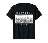 Montreal Quebec Canada Vintage Skyline T-Shirt