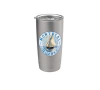 Montréal Québec Canada Voilier vintage design Gobelet isotherme en acier inoxydable double paroi