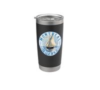 Montréal Québec Canada Voilier vintage design Gobelet isotherme en acier inoxydable double paroi