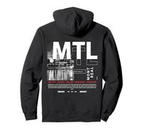 Montréal Skyline City of Festivals Vintage Canada Voyage Sweat à Capuche