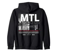 Montréal Skyline City of Festivals Vintage Canada Voyage Sweat à Capuche
