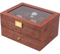 Montres box coffret en bois élégant boîte de montres vitrine boîte de montres pour 20 montres organiseur bijoux boîte de rangement boîte d'affichage
