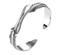 Montres-bracelets pour garçons et femmes - Minimaliste - Rétro - Bracelet à double main - Anti-ronflement, taille unique, Métal, Pas de gemme