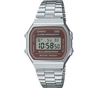 CASIO Montre VINTAGE argent marron A168WA-5AYES argent