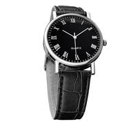 Montres classiques pour les hommes - montre élégante en acier inoxydable, Slim Minimalist Leather Band | Poignet de quartz analogique, conception de bureau résistante à l'eau, ensemble de cadeaux exéc