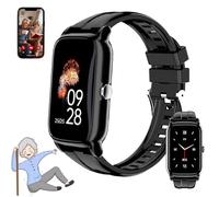 Montres Connectées Pour Personnes Âgées, Détection Des Chutes, Localisation GPS, Appel D'urgence SOS, Adaptées Aux Personnes Atteintes De La Maladie D'alzheimer, De Démence Ou D'autisme Black
